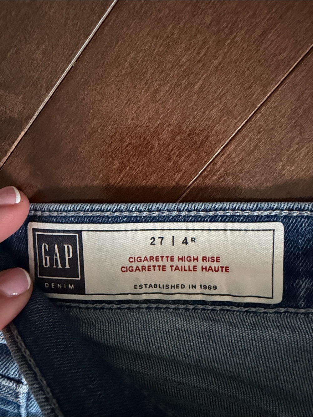 GAP Women's Light Blue Straight-Leg Jeans Sz 4 Regular - Picture 3 of 4